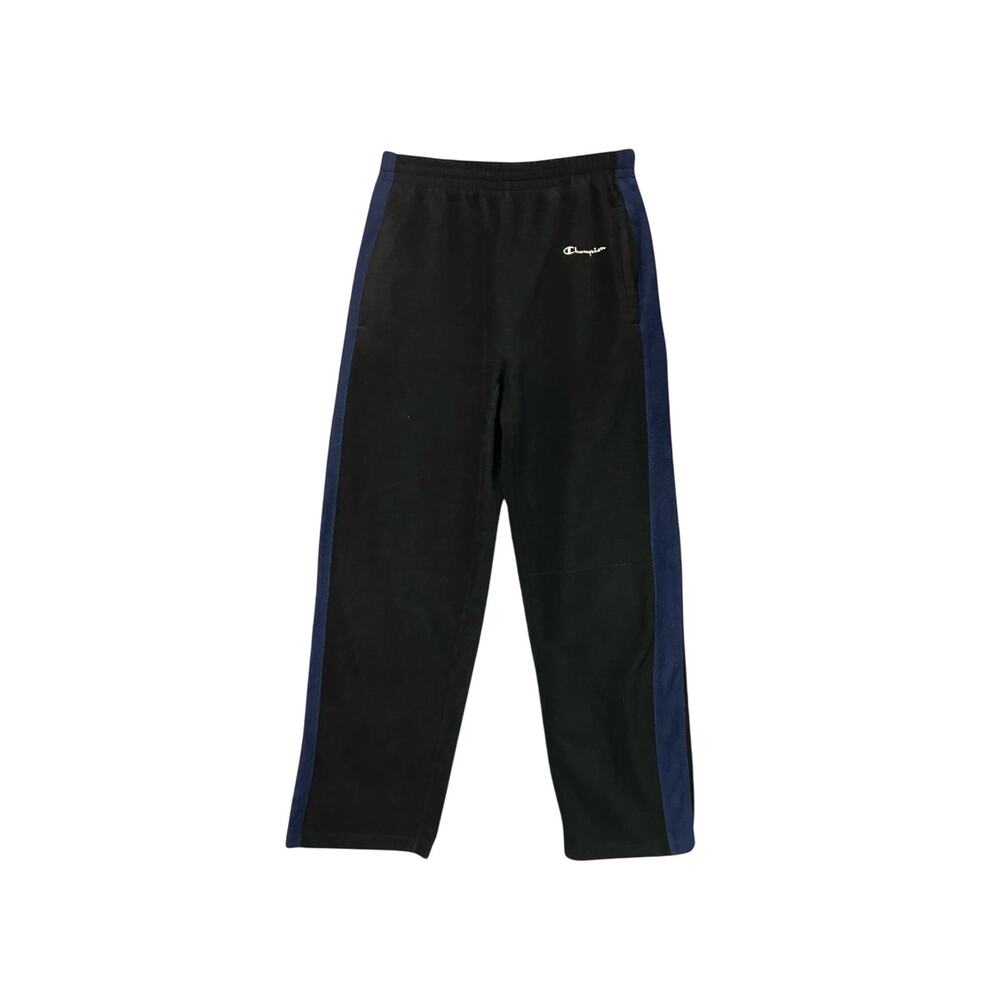 Champion Women's Black/Navy Side Fleece Elastic Waist Active Sweatpants SZ XL/18